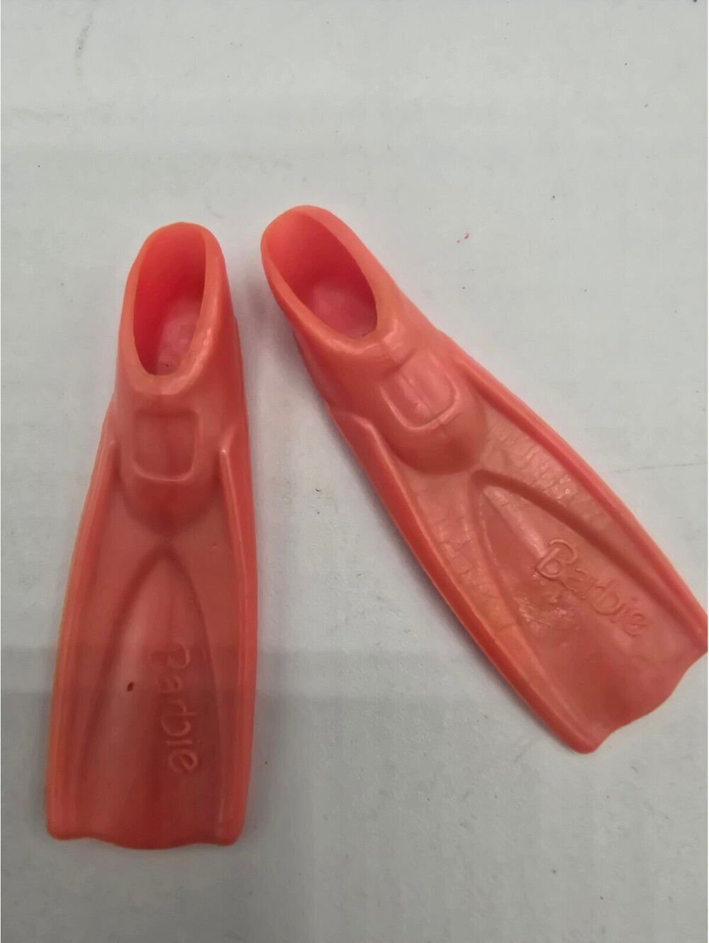 Vintage barbie doll pink swim fins